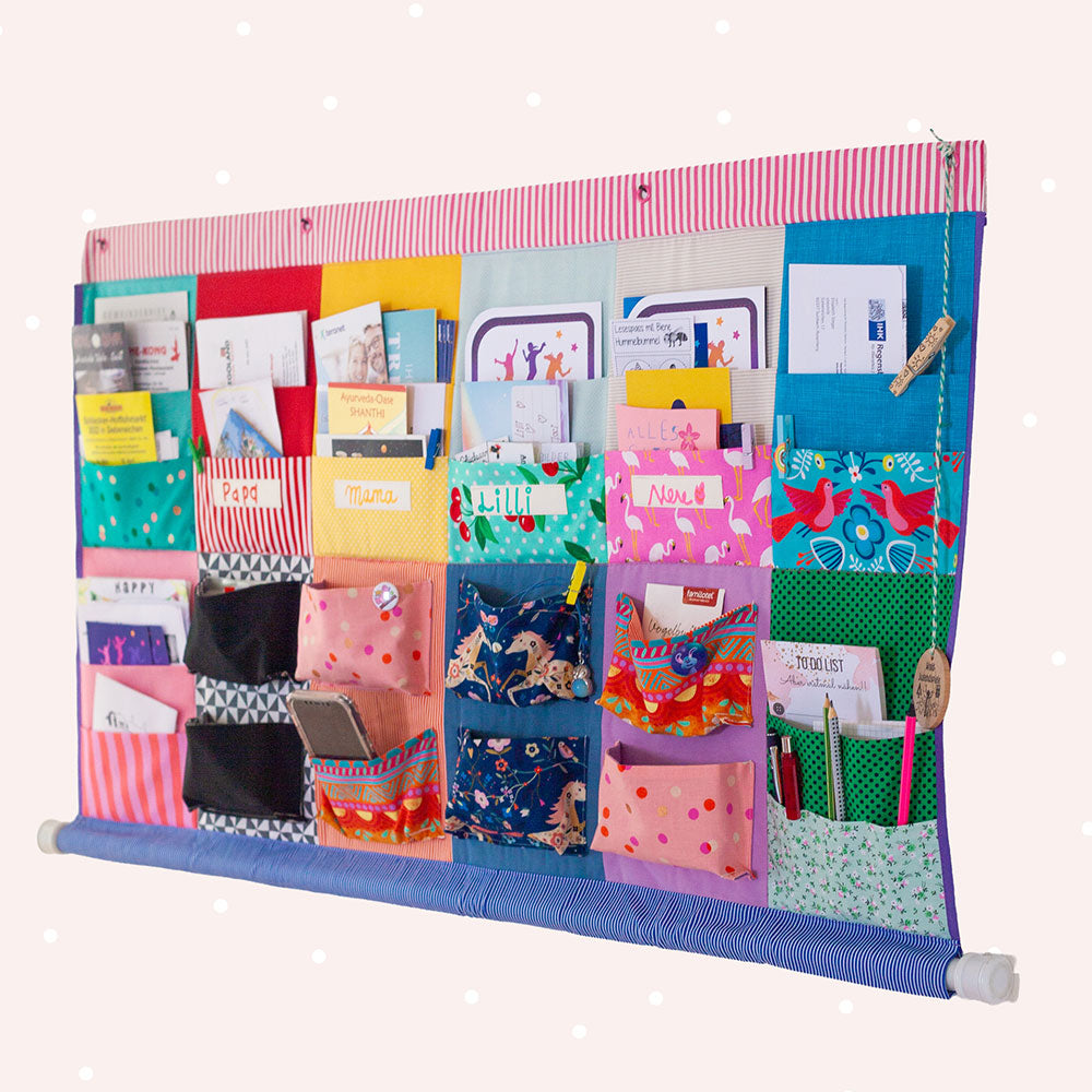 Schnittmuster Wandorganizer Otto Ordnung von shesmile DIY ✂️