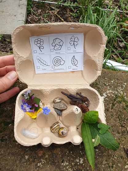 Natur-Bingo für Kinder (Bastelidee und Druckvorlage)