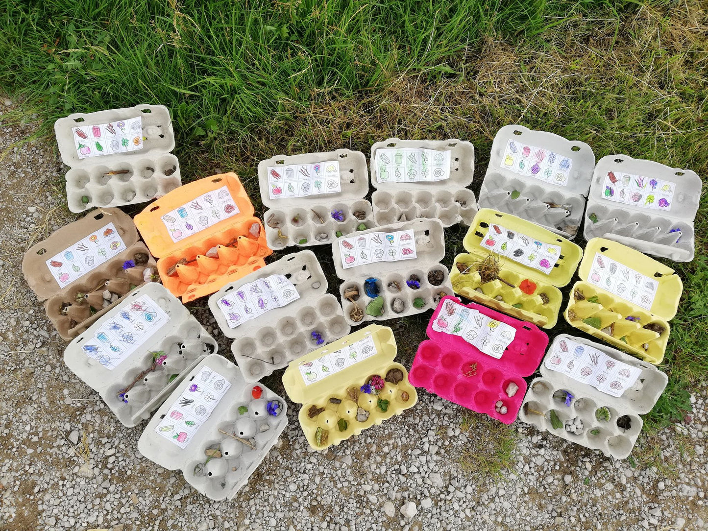 Natur-Bingo für Kinder (Bastelidee und Druckvorlage)