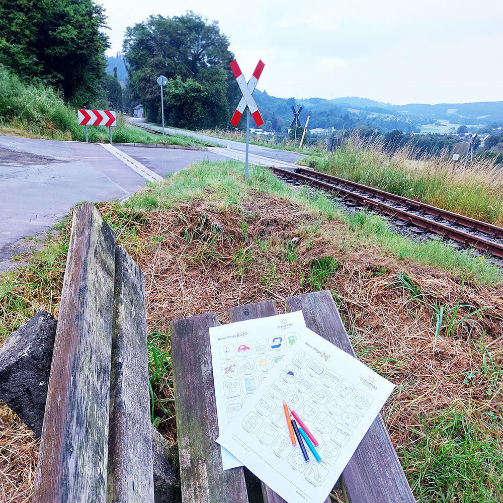 Reise-Bingo für Kinder (Bastelidee und Druckvorlage)