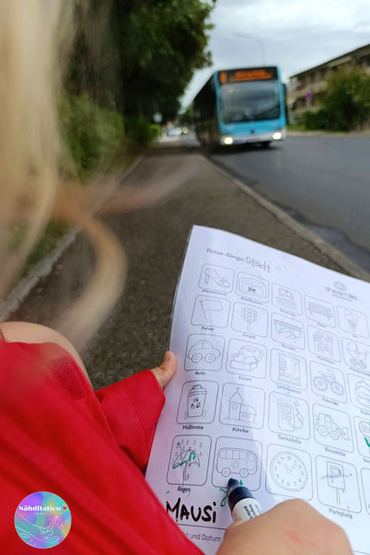 Reise-Bingo für Kinder (Bastelidee und Druckvorlage)