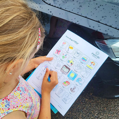 Reise-Bingo für Kinder (Bastelidee und Druckvorlage)