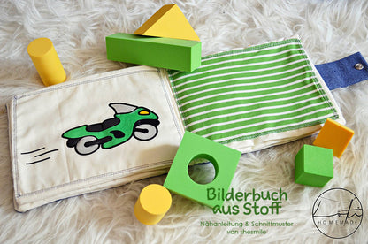 Bilderbuch aus Stoff (Schnittmuster und Nähanleitung)