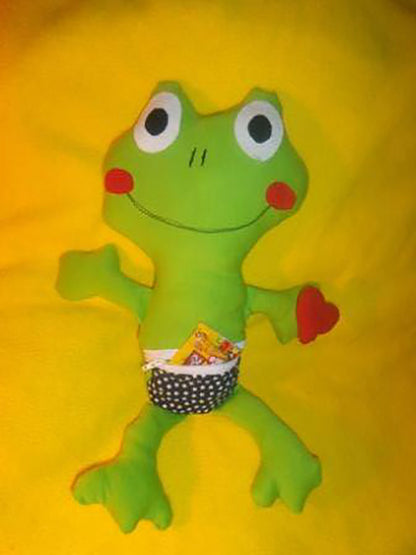 Frosch-Kummerkissen Quenni (Schnittmuster und Nähanleitung)