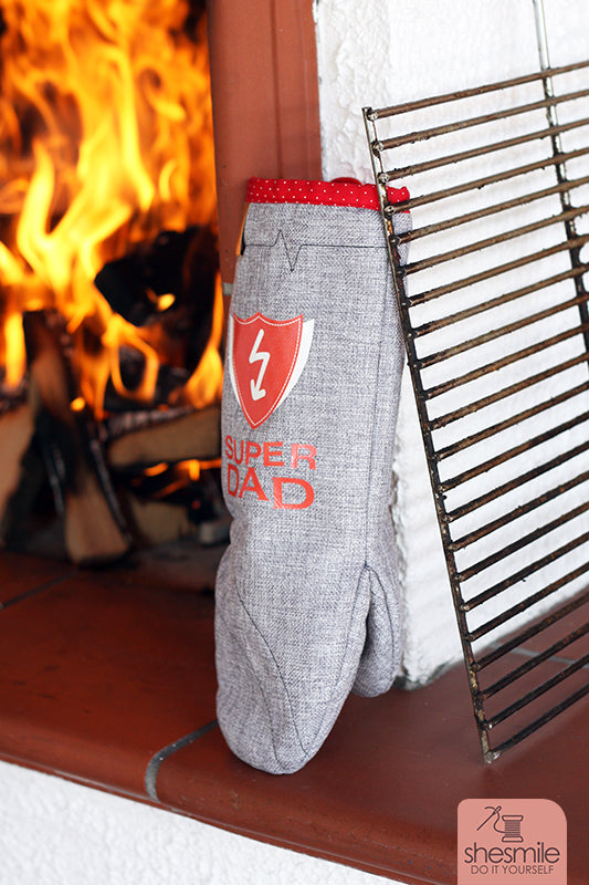 Handschuh für Ofen und Grill Frederick (Schnittmuster und Nähanleitung)