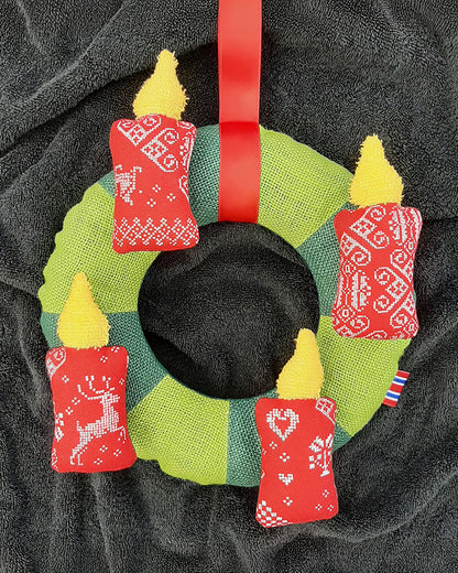 Adventskranz Klett mal Vier (Schnittmuster und Nähanleitung)