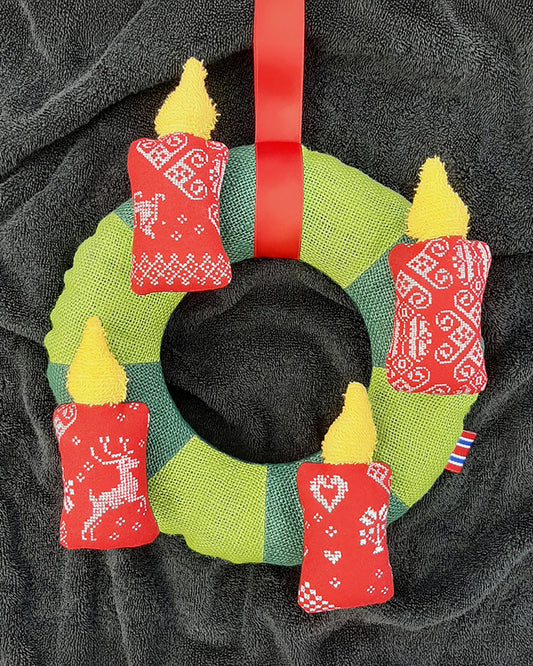 Adventskranz Klett mal Vier (Schnittmuster und Nähanleitung)