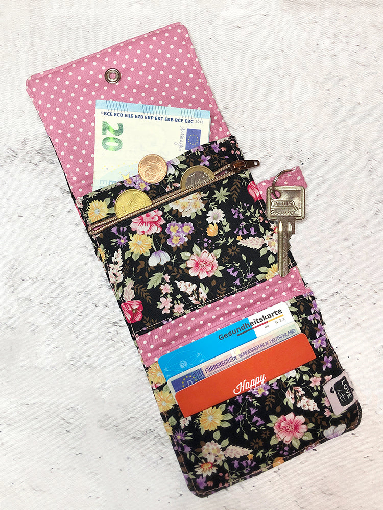 Geldbeutel Kleinkram (Schnittmuster und Nähanleitung)