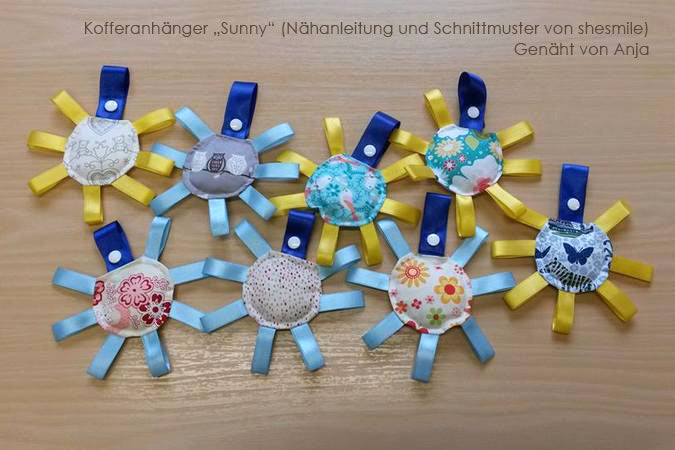 Kofferanhänger Sunny Holiday (Schnittmuster und Nähanleitung)