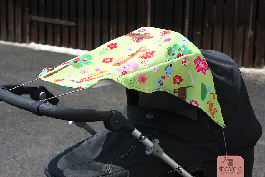 Sonnensegel für den Kinderwagen (Schnittmuster und Nähanleitung)