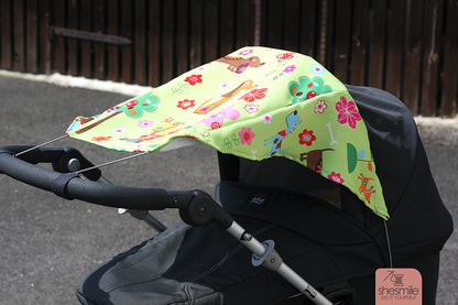 Sonnensegel für den Kinderwagen (Schnittmuster und Nähanleitung)