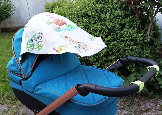 Sonnensegel für den Kinderwagen (Schnittmuster und Nähanleitung)