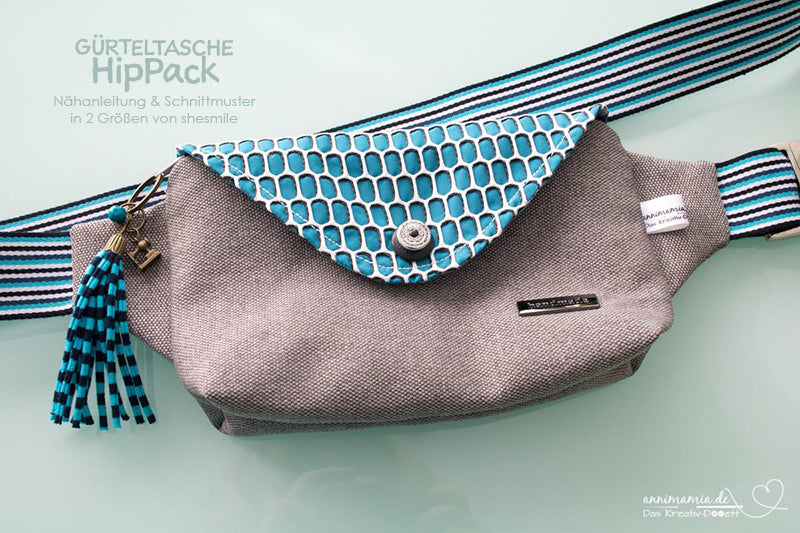 Gürteltasche HipPack (Schnittmuster und Nähanleitung)