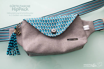 Gürteltasche HipPack (Schnittmuster und Nähanleitung)