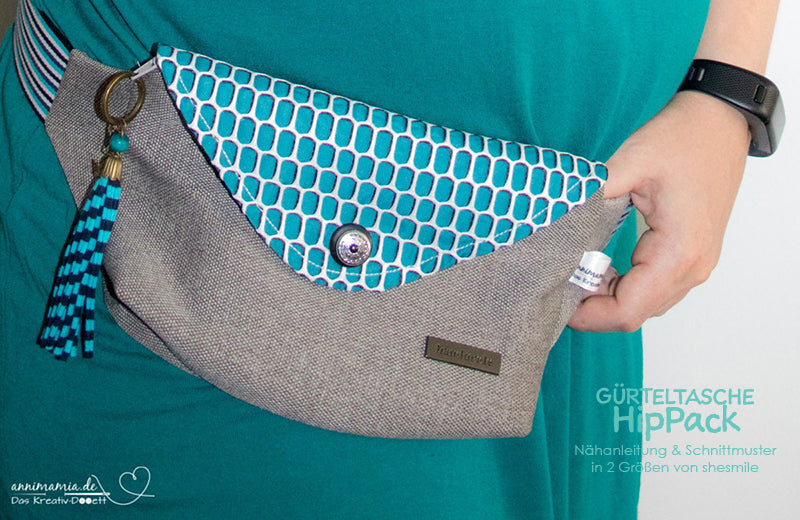 Gürteltasche HipPack (Schnittmuster und Nähanleitung)