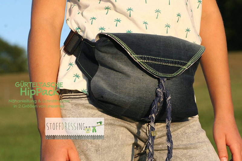 Gürteltasche HipPack (Schnittmuster und Nähanleitung)