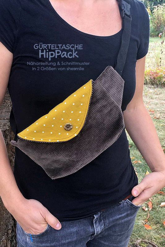 Gürteltasche HipPack (Schnittmuster und Nähanleitung)