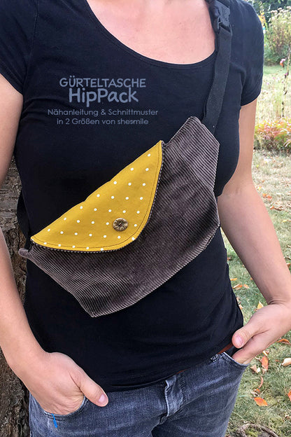 Gürteltasche HipPack (Schnittmuster und Nähanleitung)
