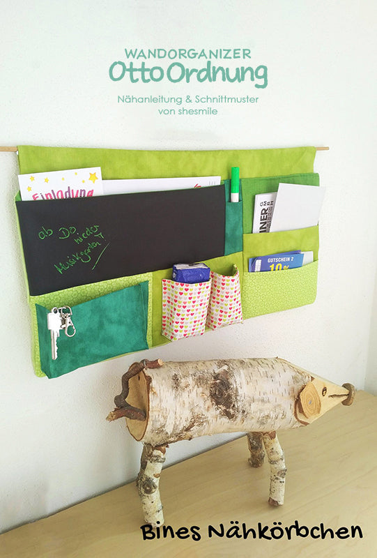 Wandorganizer Otto Ordnung (Schnittmuster und Nähanleitung)