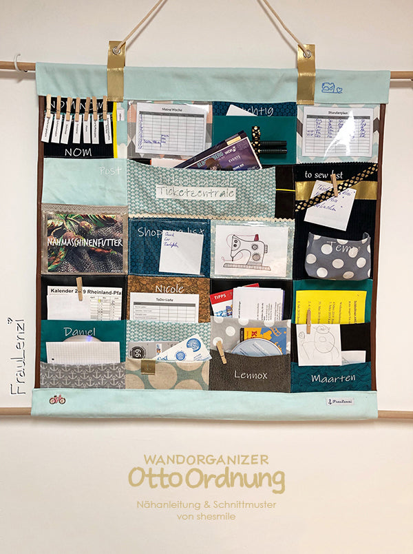 Wandorganizer Otto Ordnung (Schnittmuster und Nähanleitung)