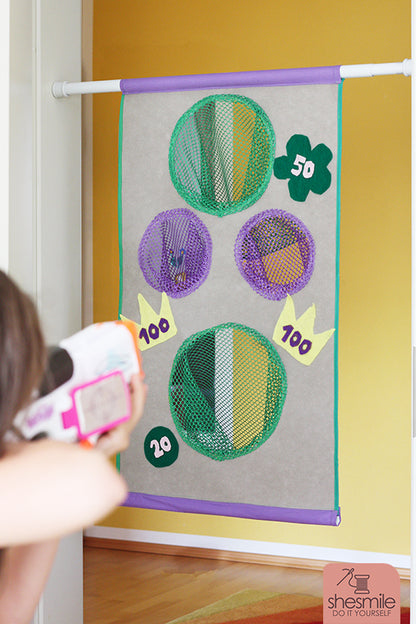 Zielscheibe mit Fangnetz KiddiScore (Nähanleitung für alle Größen)