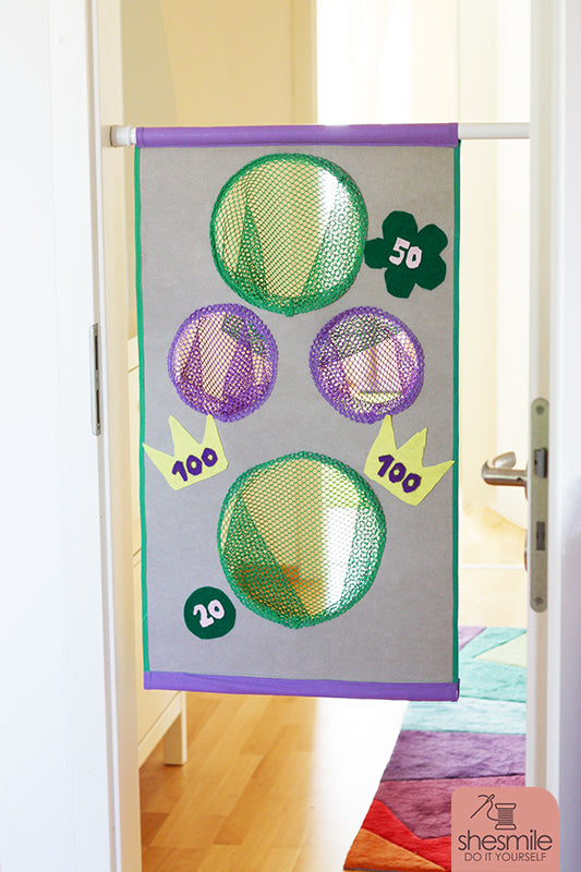 Zielscheibe mit Fangnetz KiddiScore (Nähanleitung für alle Größen)