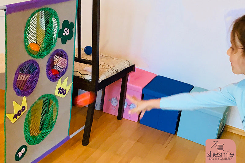 Zielscheibe mit Fangnetz KiddiScore (Nähanleitung für alle Größen)