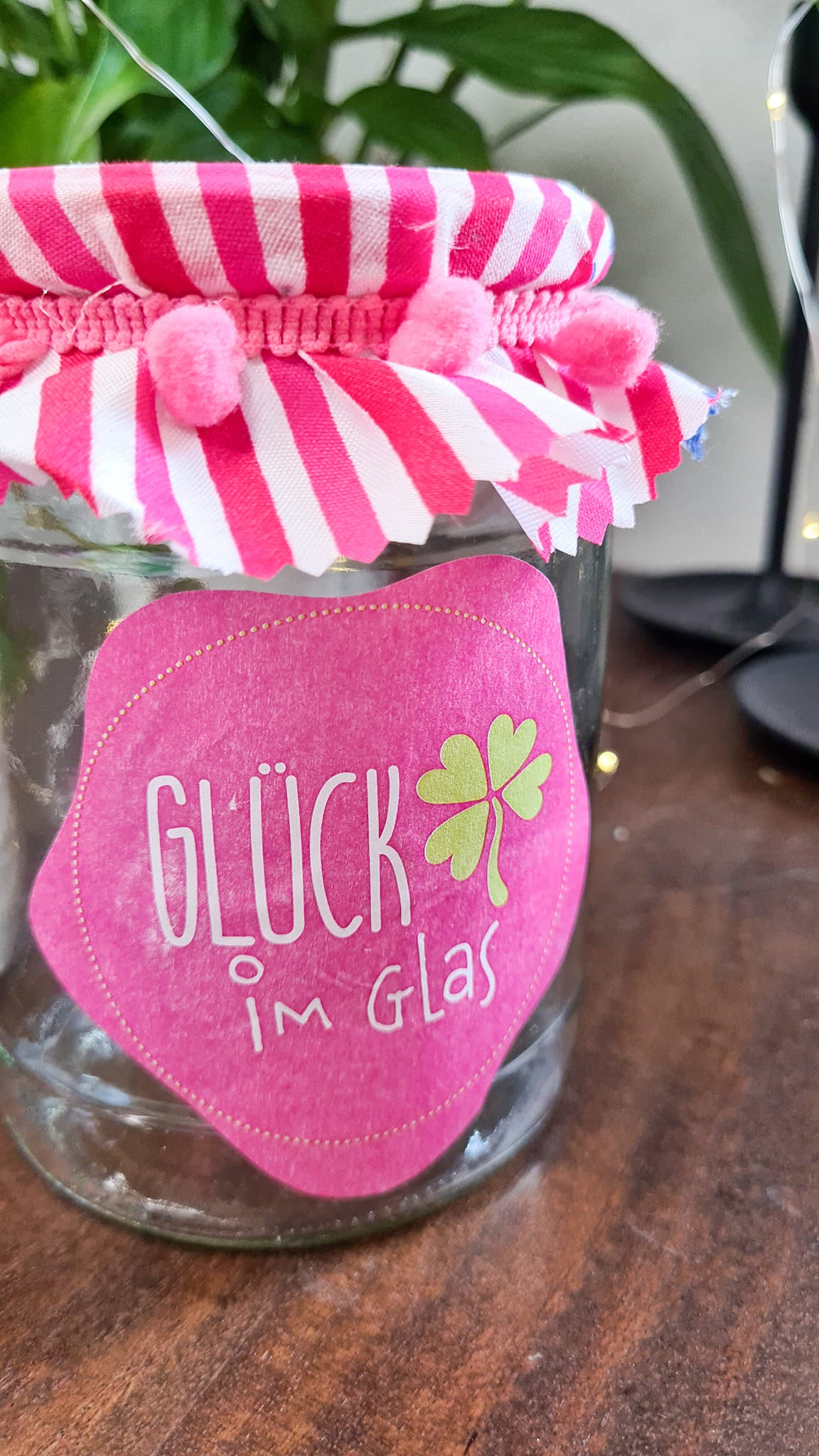 Glücksglas der Dankbarkeit (Bastelidee und Druckvorlage)