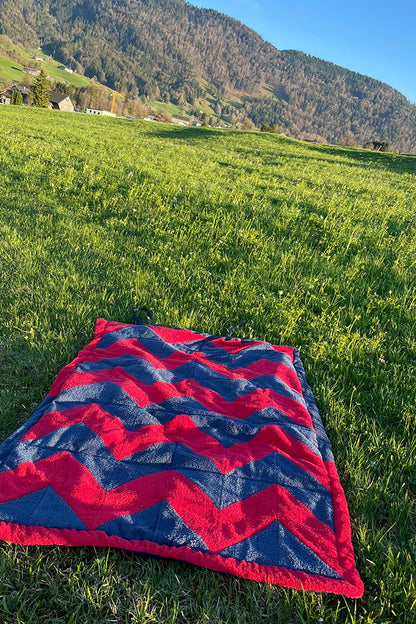Patchworkdecke Gerda Gemütlich (Schnittmuster und Nähanleitung)