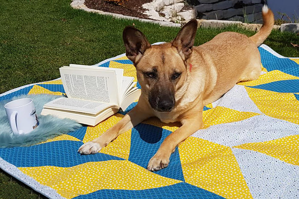 Patchworkdecke Gerda Gemütlich (Schnittmuster und Nähanleitung)