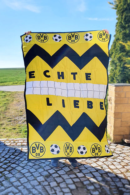 Patchworkdecke Gerda Gemütlich (Schnittmuster und Nähanleitung)