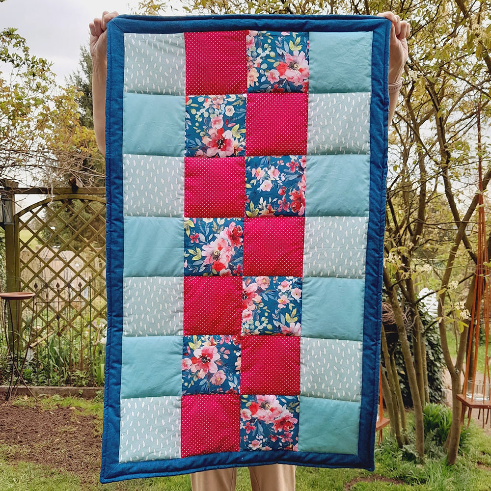 Patchworkdecke Gerda Gemütlich (Schnittmuster und Nähanleitung)