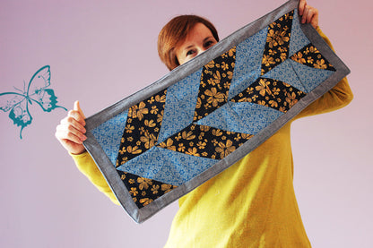 Patchworkdecke Gerda Gemütlich (Schnittmuster und Nähanleitung)