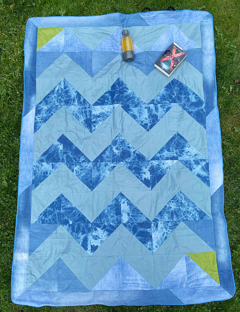 Patchworkdecke Gerda Gemütlich (Schnittmuster und Nähanleitung)