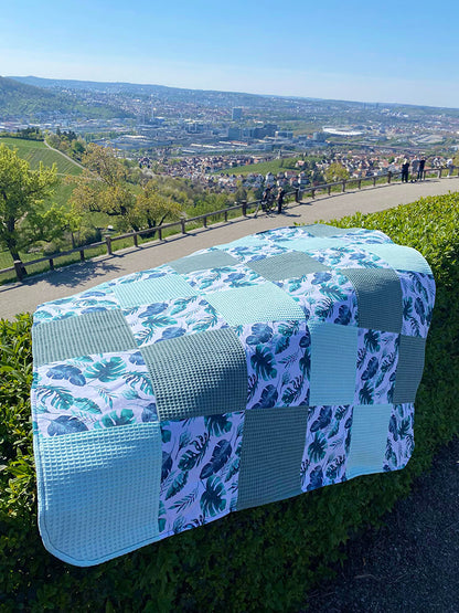 Patchworkdecke Gerda Gemütlich (Schnittmuster und Nähanleitung)