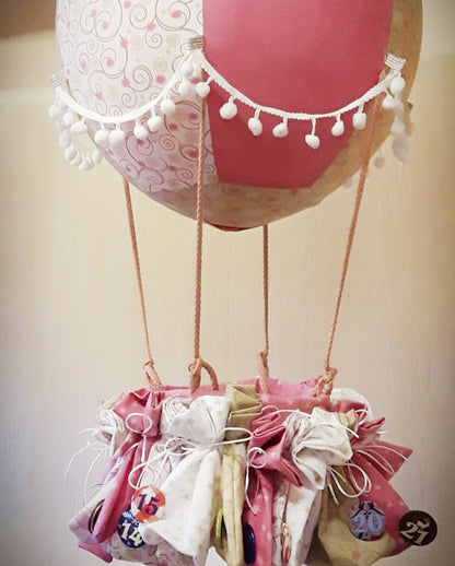Adventskalender und Kinderzimmerdeko Adventsballon (Schnittmuster und Nähanleitung)