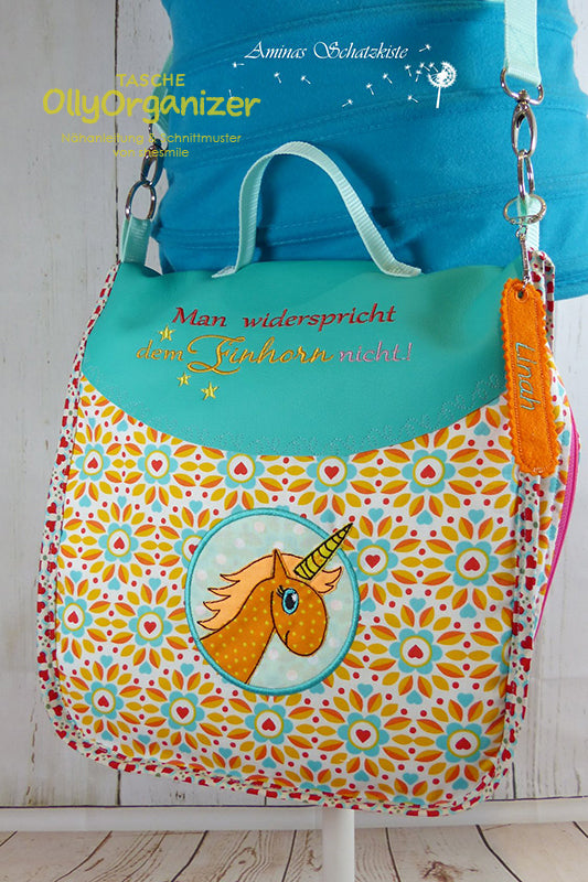 taschen aufbewahrung selber machen Schnittmuster Aufbewahrungstasche Olly Organizer von shesmile DIY ✂️