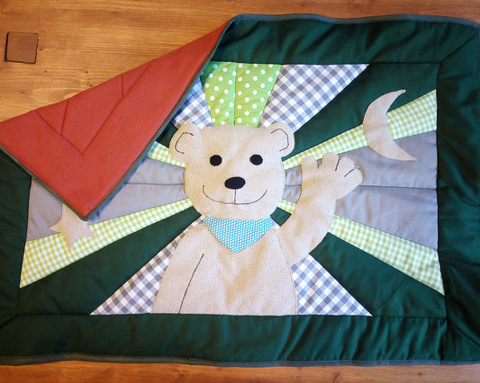 Babydecke Bär (Schnittmuster und Nähanleitung)