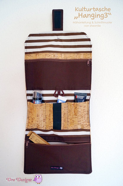Kulturtasche Hanging3 (Schnittmuster und Nähanleitung)