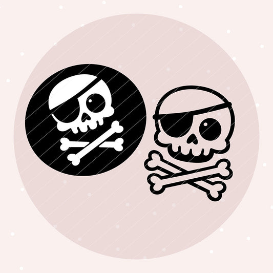 Piraten-Totenkopf (Plotterdatei)