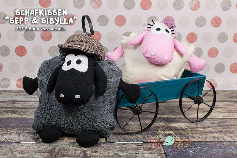 Schafkissen Sepp und Sibylla (Schnittmuster und Nähanleitung)