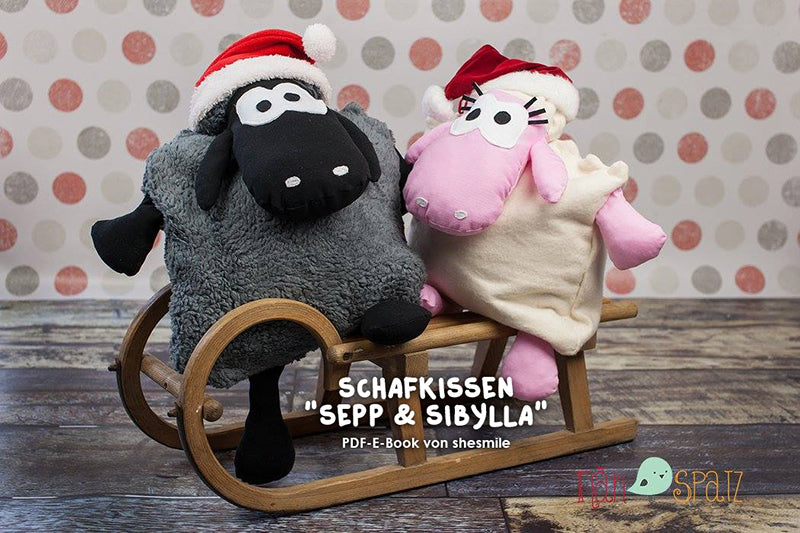 Schafkissen Sepp und Sibylla (Schnittmuster und Nähanleitung)