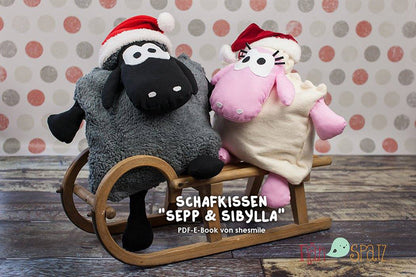 Schafkissen Sepp und Sibylla (Schnittmuster und Nähanleitung)