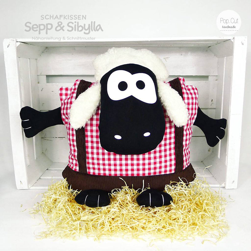 Schafkissen Sepp und Sibylla (Schnittmuster und Nähanleitung)