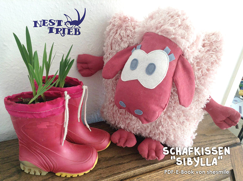 Schafkissen Sepp und Sibylla (Schnittmuster und Nähanleitung)