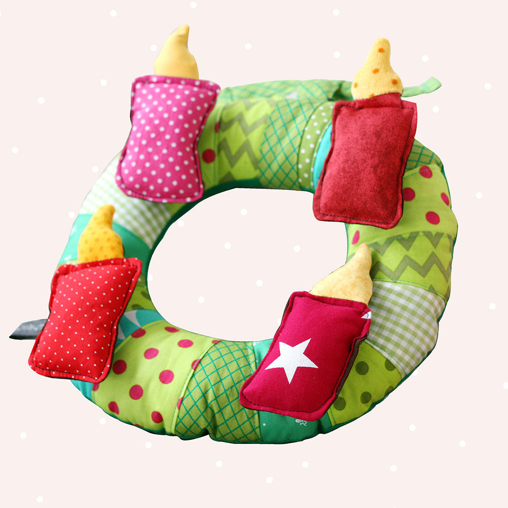 Adventskranz Klett mal Vier (Schnittmuster und Nähanleitung)