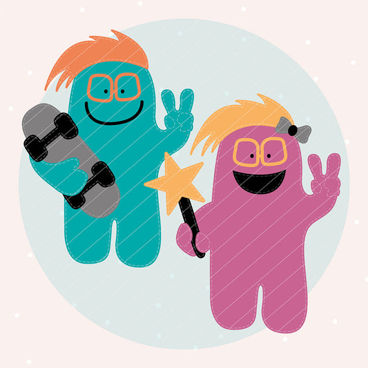 Coole Monster (Applikationsvorlage)
