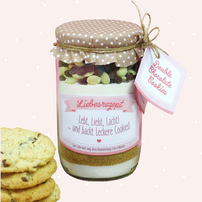 Etiketten und Geschenkanhänger Cookies im Glas (Bastelidee und Druckvorlage)
