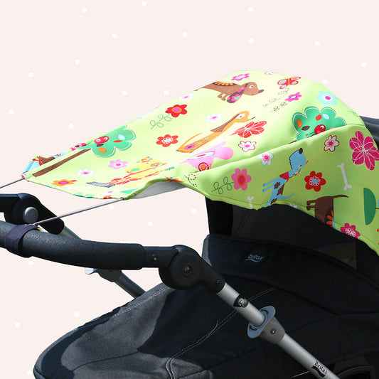 Sonnensegel für den Kinderwagen (Schnittmuster und Nähanleitung)
