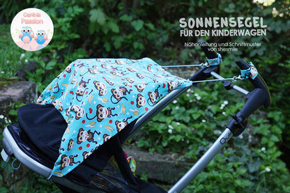 Sonnensegel für den Kinderwagen (Schnittmuster und Nähanleitung)